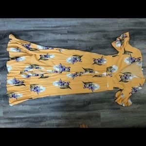 Pink Blush Floral Maxi dress